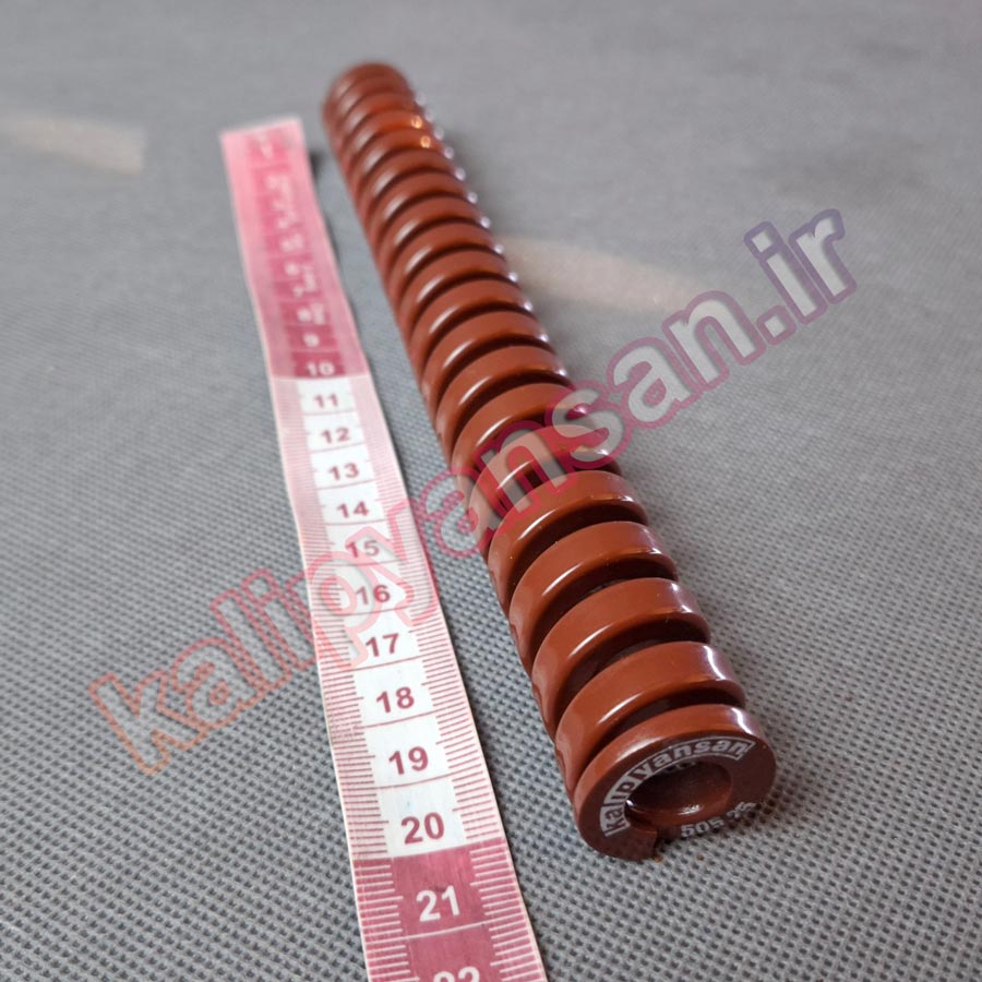 فنر ارتفاع 203 قطر 25 رنگ قهوه ای