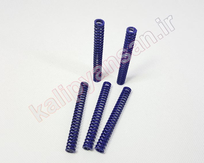 فنر ارتفاع 76 قطر 10 رنگ آبی
