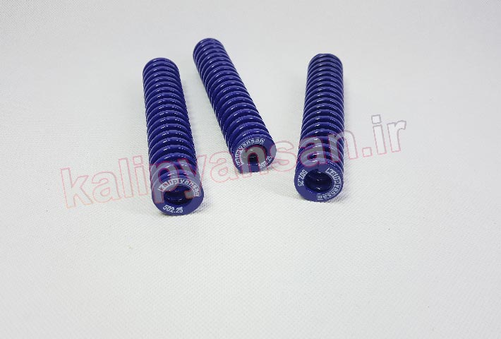فنر ارتفاع 127 قطر 25 رنگ آبی