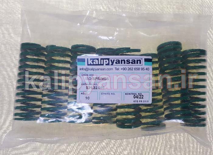 فنر قالب سازی سبز قطر 32 و ارتفاع 89