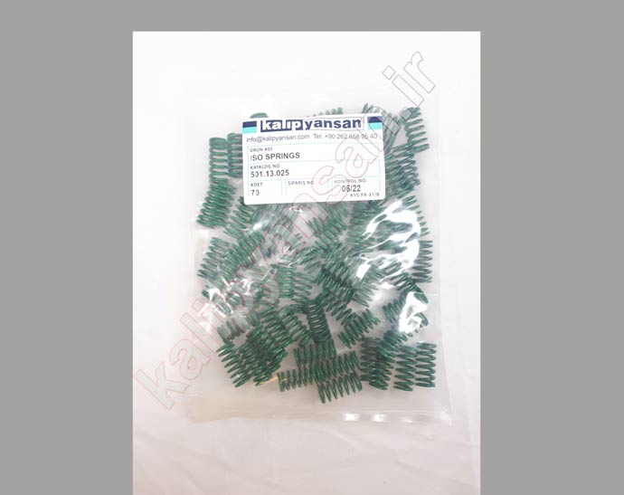 فنر قالب سازی سبز قطر 13 و ارتفاع 25