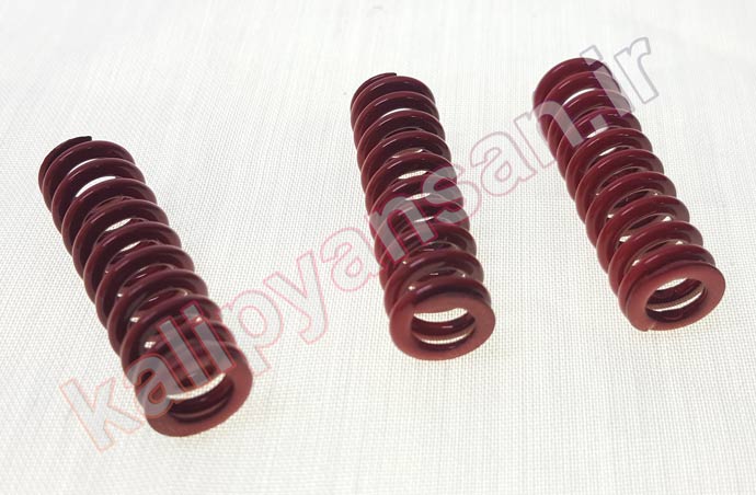 فنر ارتفاع 32 قطر 10 رنگ قرمز