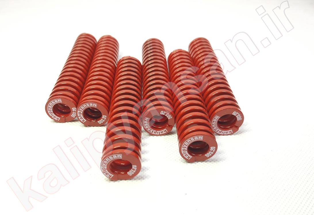 فنر قالب سازی قرمز قطر 20 و ارتفاع 102