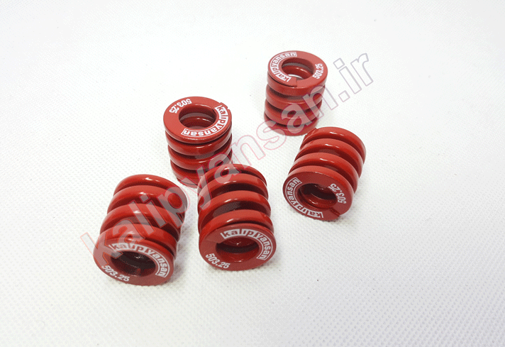 فنر قالب سازی قرمز قطر 25 و ارتفاع 25