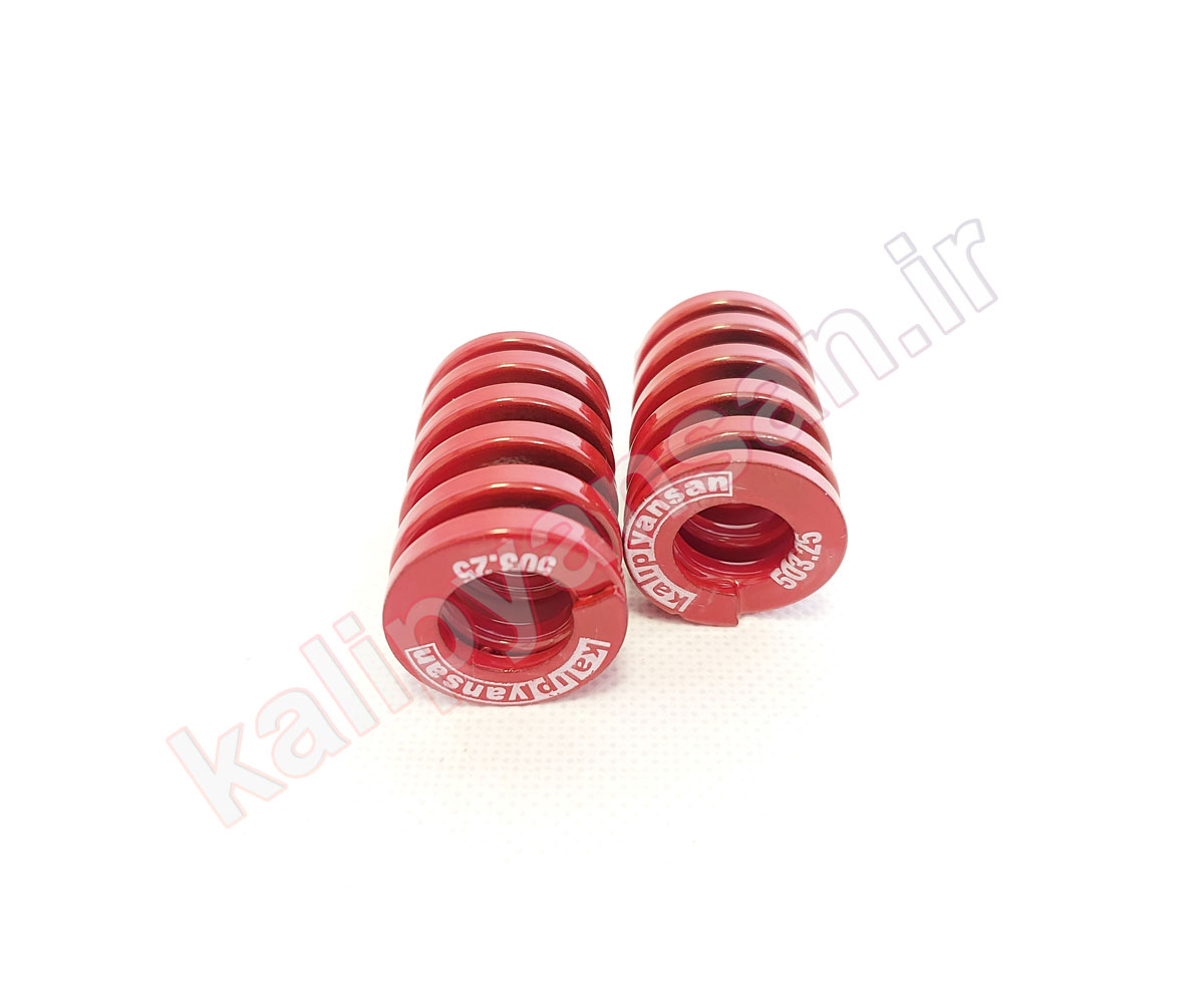 فنر قالب سازی قرمز قطر 25 و ارتفاع 38