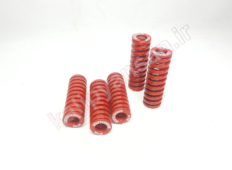 فنر قالب سازی قرمز قطر 25 و ارتفاع 76